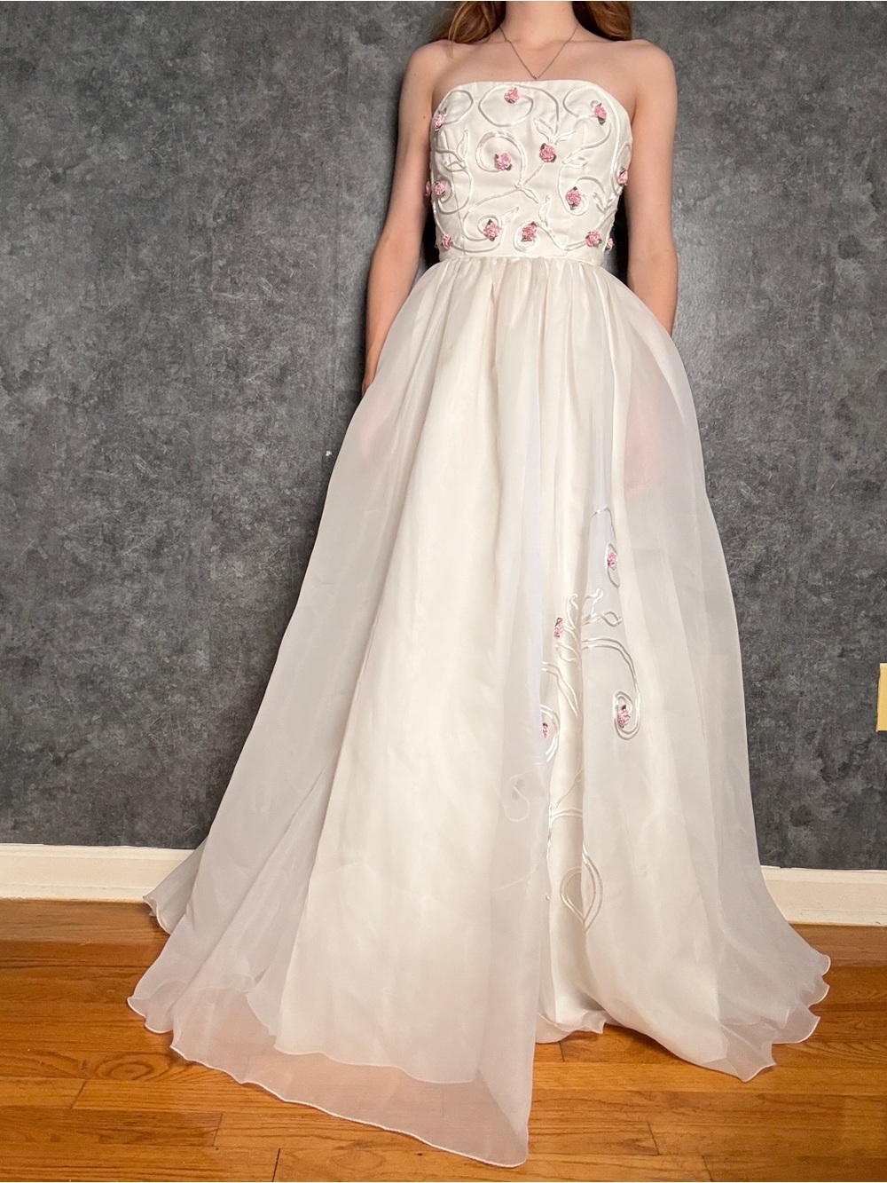 Vintage 1990s Mike Benet Wedding Gown — Fully Restored, Rosebud Ballgown - 00